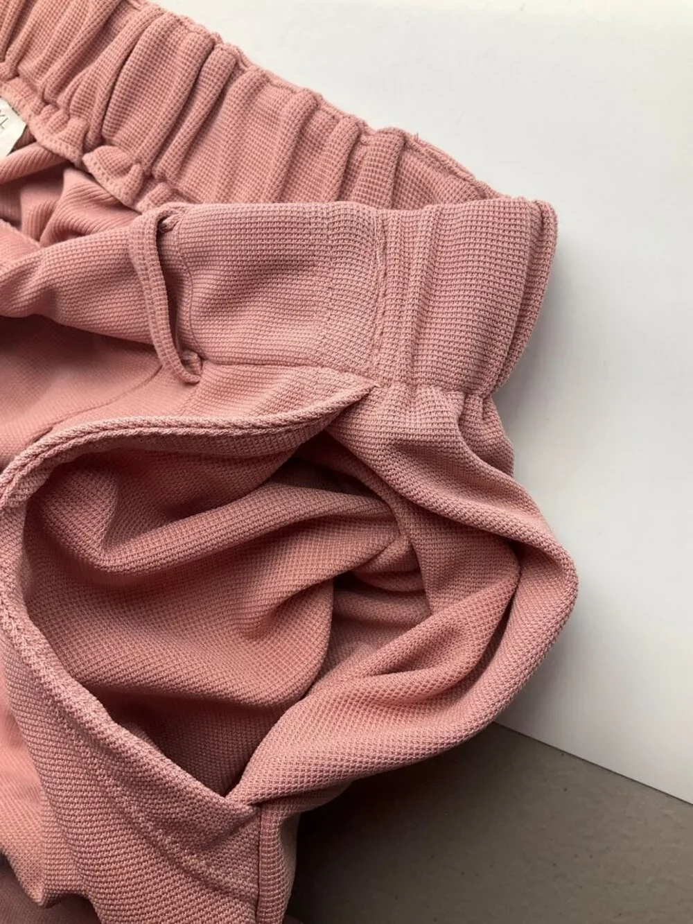 Halara  XL Tall Long Pink Wide-Leg Pleated Pull On Pants Relaxed Minimalist - Picture 11 of 12